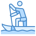 Sprint in canoa icon
