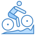 Mountainbike fahren icon