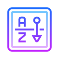 Clasificación por orden alfabético icon