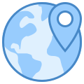 Localização mundial icon