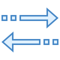 Setas horizontais de classificação icon