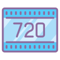 720p HD icon