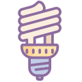 Bombilla espiral icon