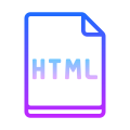 HTML 파일 유형 icon