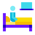 Trabajar en la cama icon