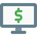 Online merchant website online transaction e-banking icon