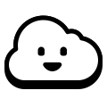 Nube feliz icon