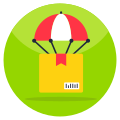 Livraison parachute icon