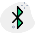 Bluetooth a wireless technology standard for exchanging data icon