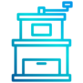 moedor de café externo-cafeteria-xnimrodx-lineal-gradiente-xnimrodx-3 icon