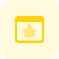 Maple leaf on isolated on a web browser icon