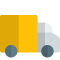 Small van or pickup truck isolated on a white background icon