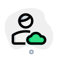 Cloud Computing user profile for job portfolio website icon