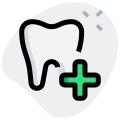 Dentistry Specialty Hospital isolated on a white background icon