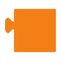 Orange Blockly icon