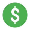 US-Dollar eingekreist icon