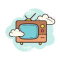 Retro TV icon