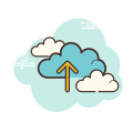 Zur Cloud hochladen icon