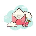 Envelope Aberto Amor icon