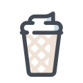 Ice Cream in Waffle icon