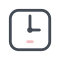 Reloj cuadrado icon