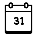 Calendar 31 icon