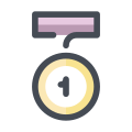 Medalha de primeiro lugar icon