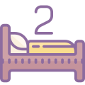ベッド 2 台 icon