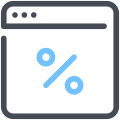 Скидка в браузере icon