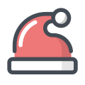 Sombrero de Santa Claus icon