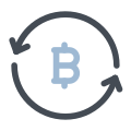 Exchange Bitcoin icon