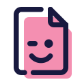 Winking Document icon