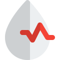 Blood saturation monitor isolated on a white background icon