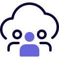 Employee board cloud network meeting session layout icon