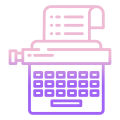 Typewriter icon