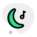 Sleep music with a white noise for mood relaxation icon