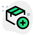 Add parcel item from logistic website portal icon