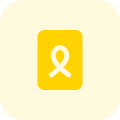 Cancer patient file isolated on a white background icon