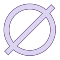 Null-Symbol icon