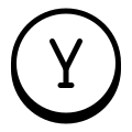 Eingekreistes Y icon