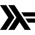 Haskell is a statically typed, purely functional programming language icon