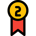 Second Place Ribbon icon