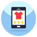 Mobile Shopping Feedback icon