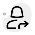 Moving in direction east direction arrow layout icon