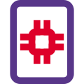 Information of a processor on a file isolated on a white background icon