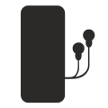 Phone with Headphones icon
