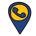 Phone Map Pin icon