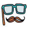 Schnurrbart-Maske icon