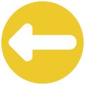 두꺼운 긴 왼쪽 화살표 icon