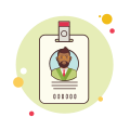 ID Business Man With Beard icon